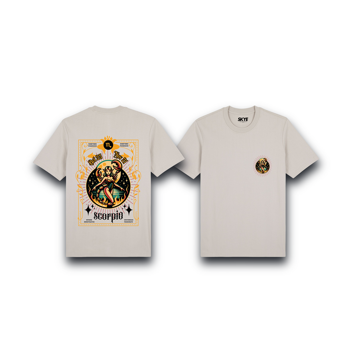 Skye99_Premium_Tee_Scorpio_Zodiac_Fairy_Beige