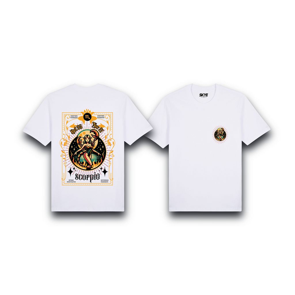 Skye99_Premium_Tee_Scorpio_Zodiac_Fairy_White